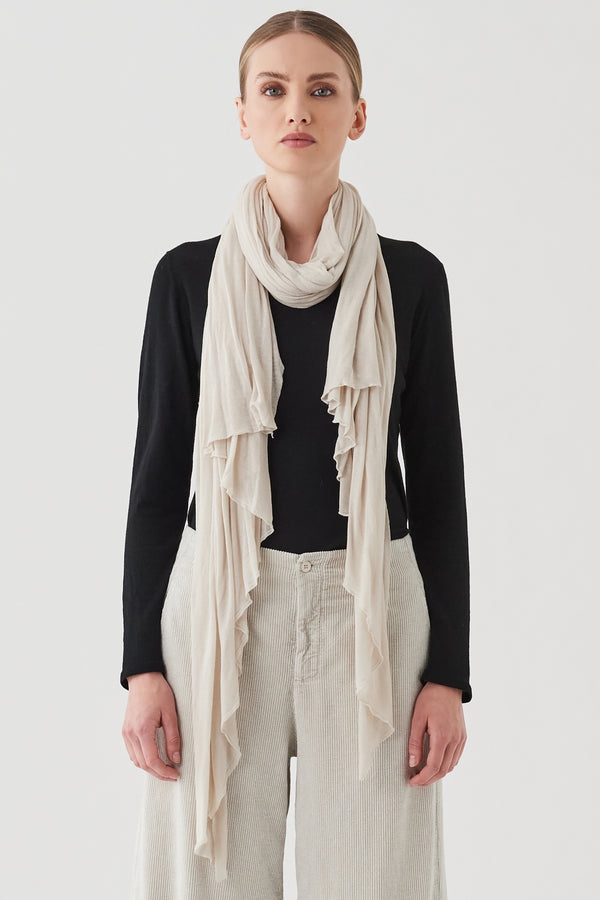 Viscose knitted scarf SAND