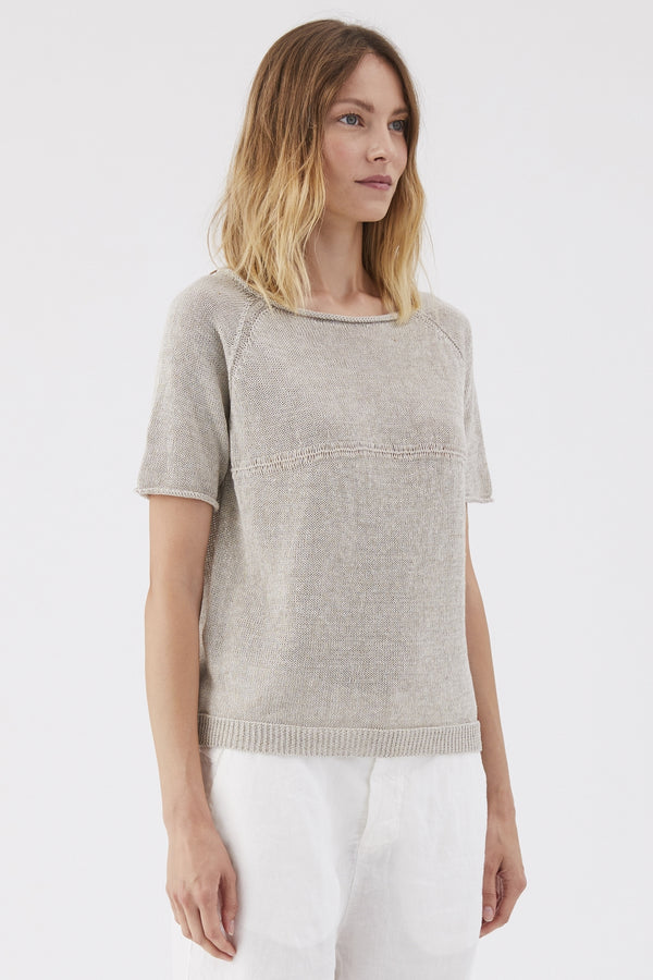 Pullover in Linen and cotton