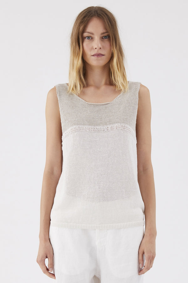 Top in Linen and cotton