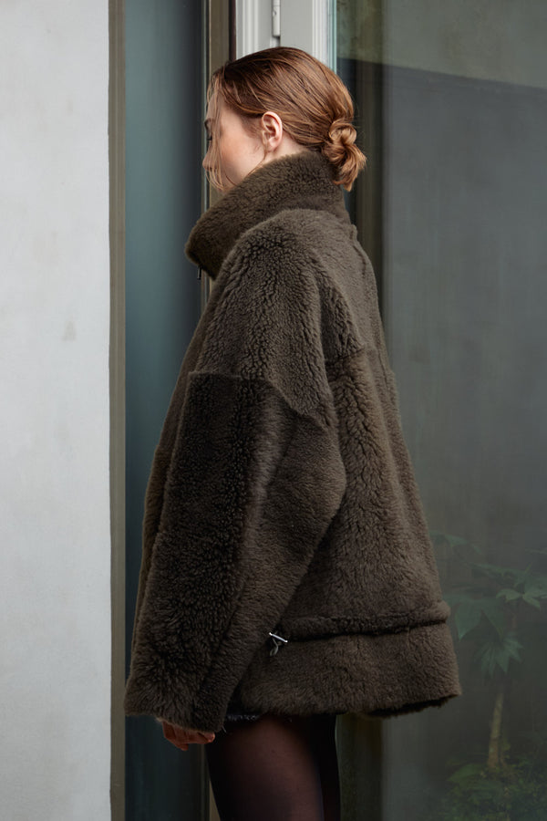 SHEARLING JACKET Forest