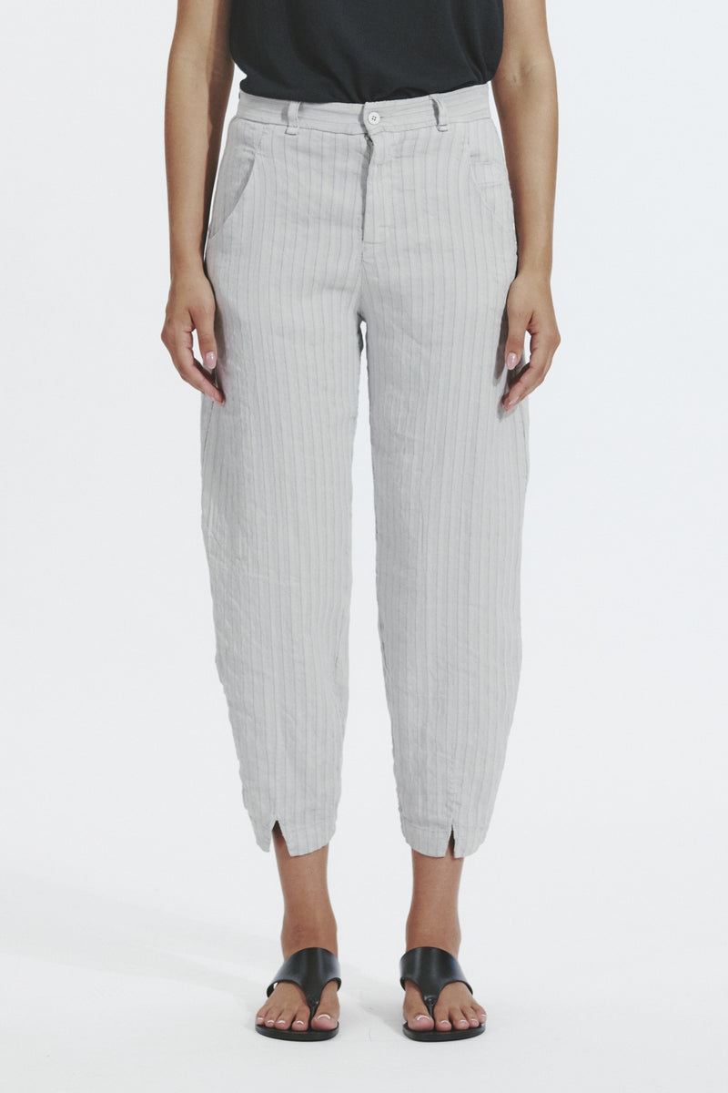 Pants with Stripes light grey
