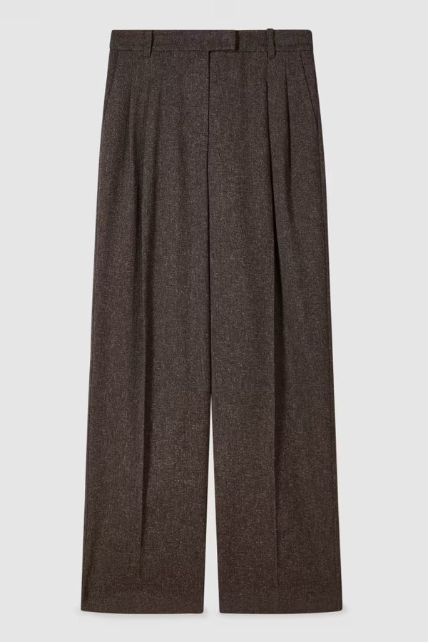 Strukturierte Faltenhose