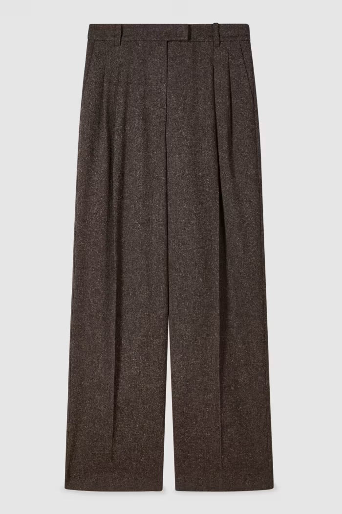 Strukturierte Faltenhose
