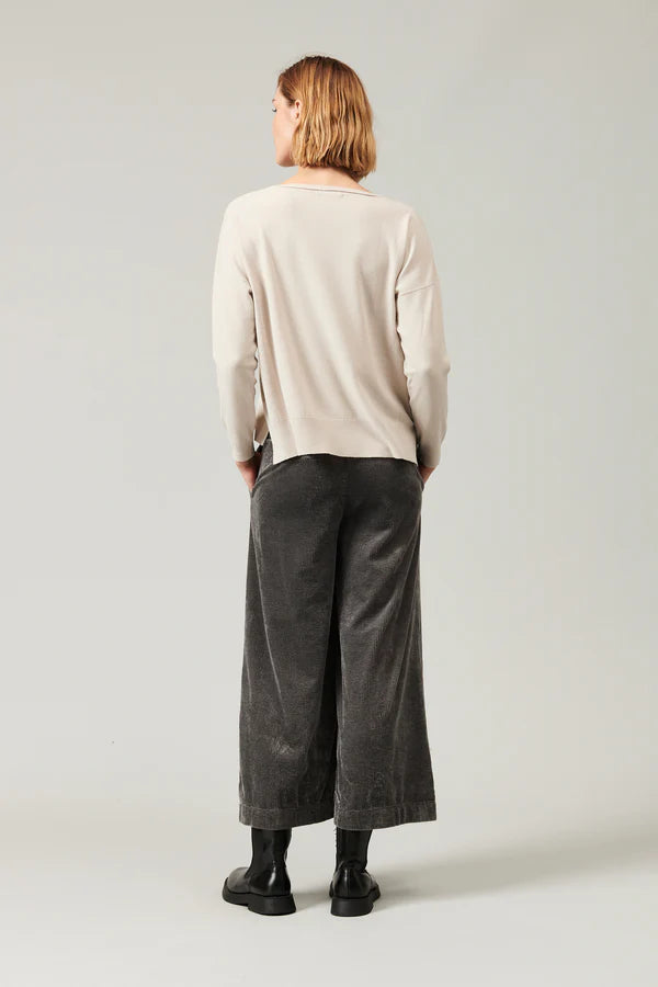Oversized viscose and wool knit