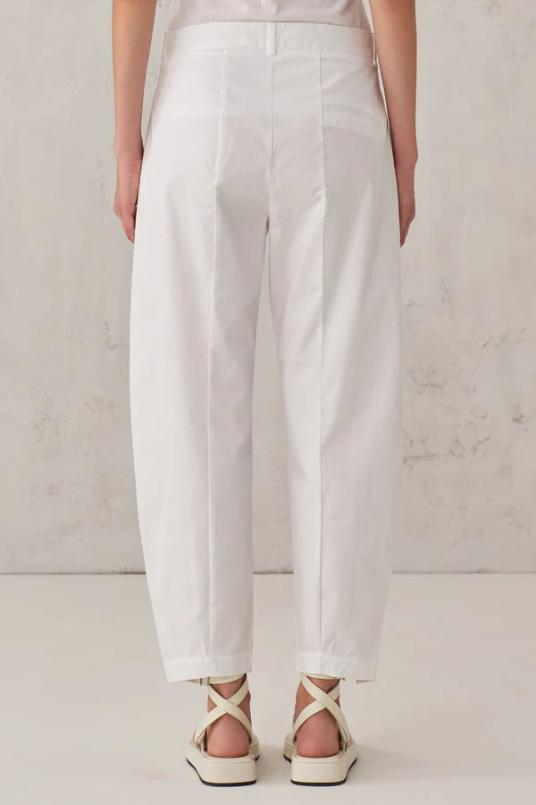 Comfort-fit stretch cotton trousers