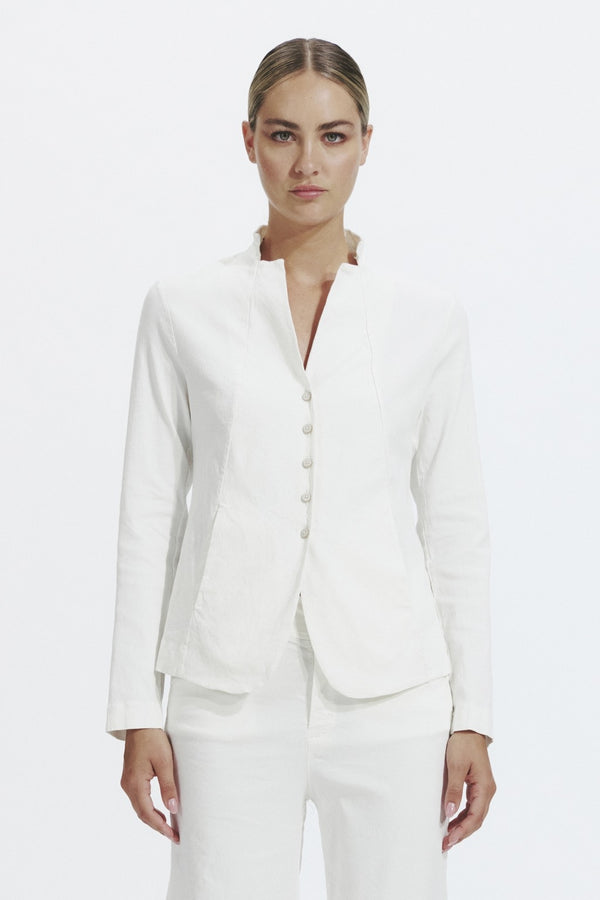 Cotton Stretch Jacket white