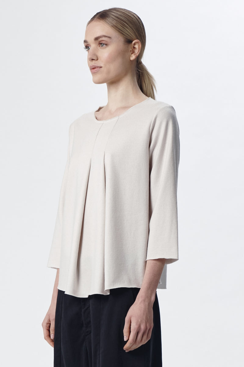 Wool blouse Chalk