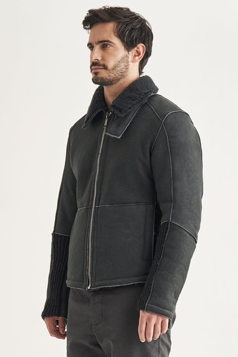 Jacket lambskin black