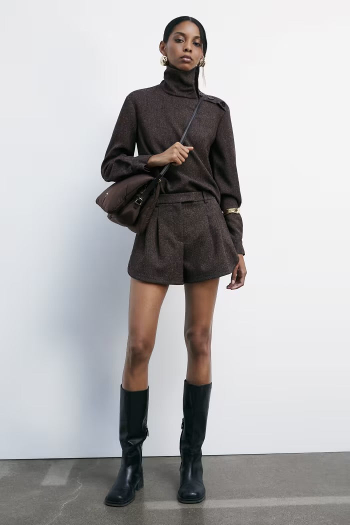 Strukturierte Ballon-Shorts