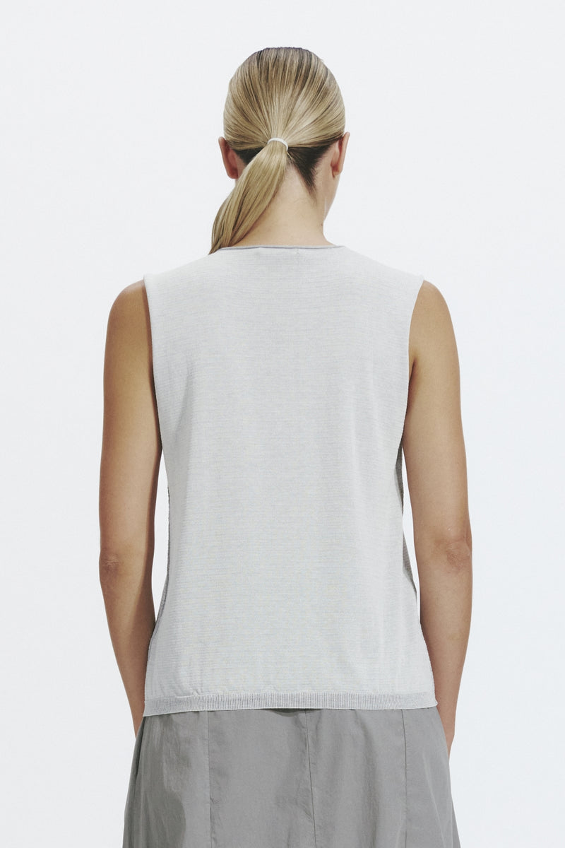 Two Tone v-neck Tank top