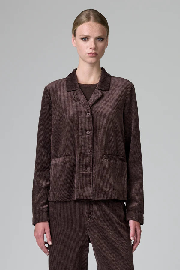 Jacket in Cotton Stretch Cotton and viscose Corduroy
