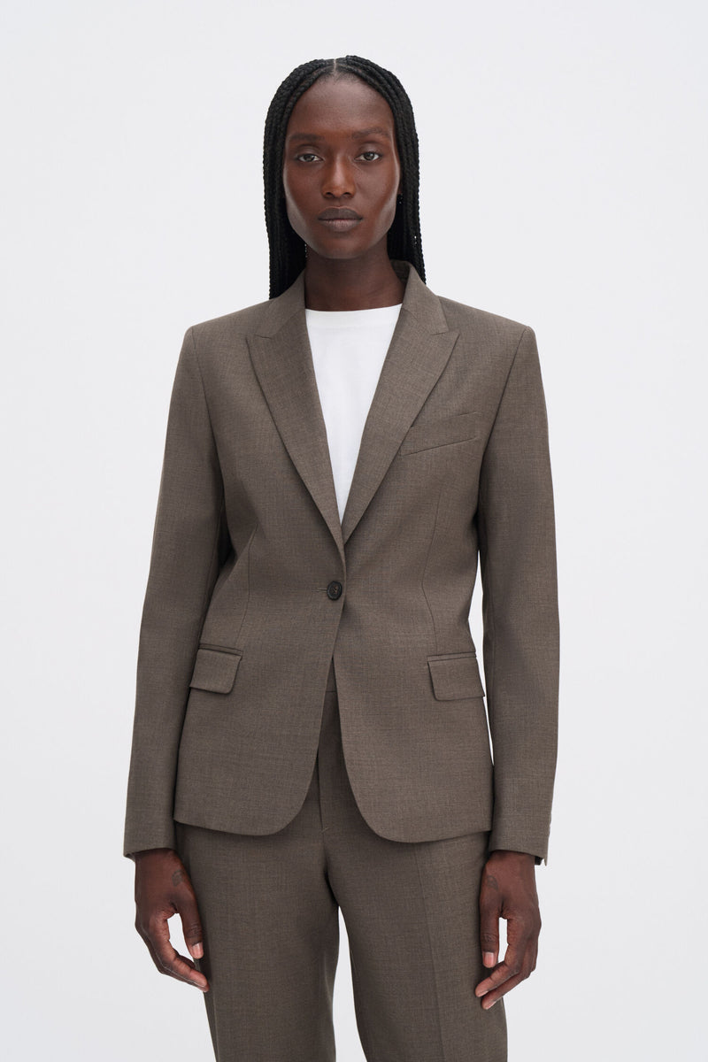 Sasha Cool Wool Blazer driftwood