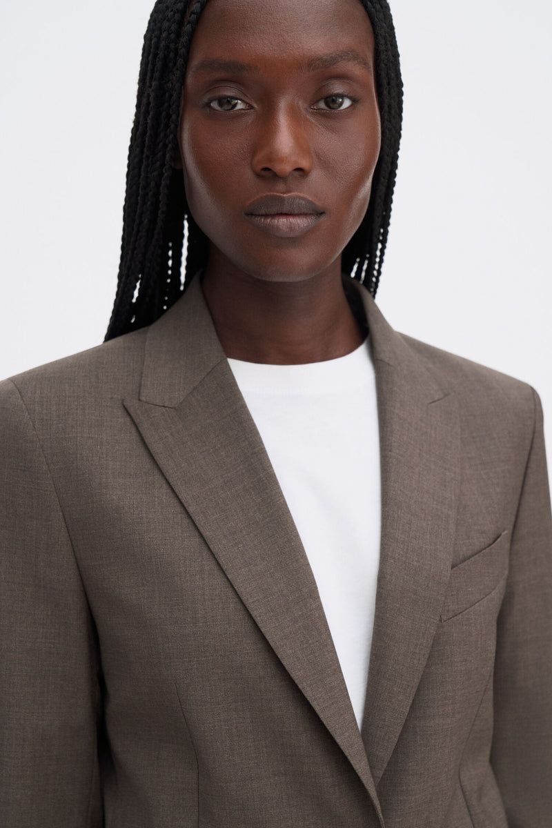 Sasha Cool Wool Blazer driftwood