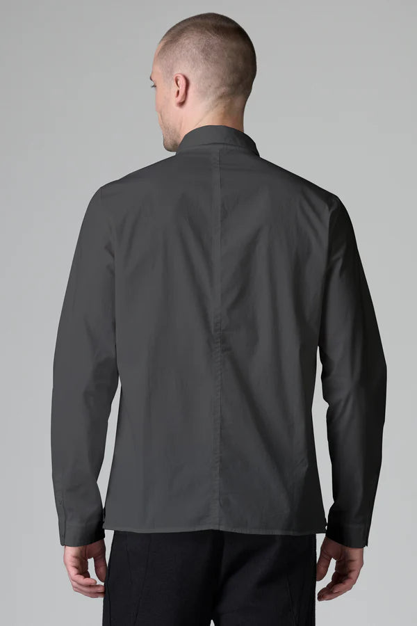 Regular fit shirt in stretch cotton poplin