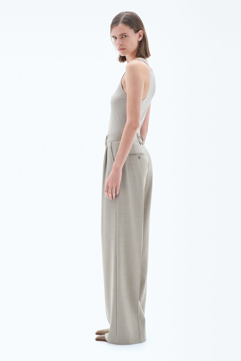 DARCEY WOOL TROUSERS
Sage Melange