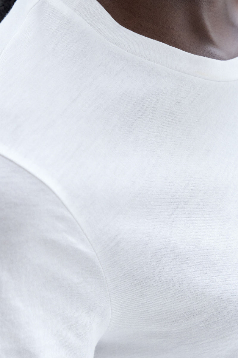 SOFT COTTON TEE white