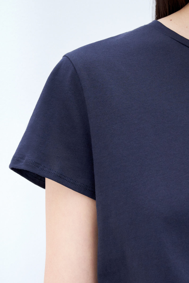 SOFT COTTON TEE Navy