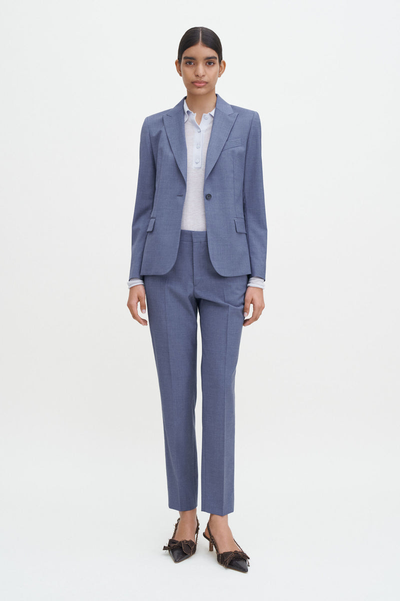 Sasha Cool Wool Blazer dusty blue