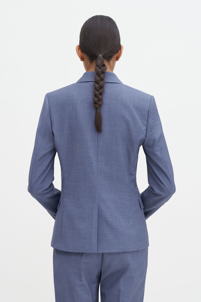 Sasha Cool Wool Blazer dusty blue