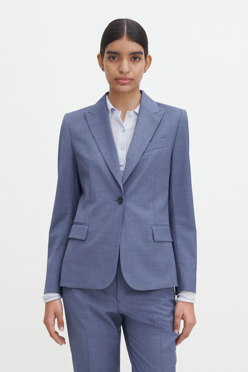 Sasha Cool Wool Blazer dusty blue