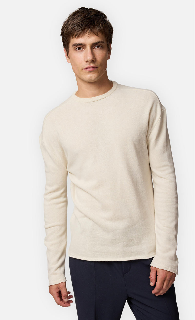 Eugeno
Sweatshirt aus gebrushter Ware cream