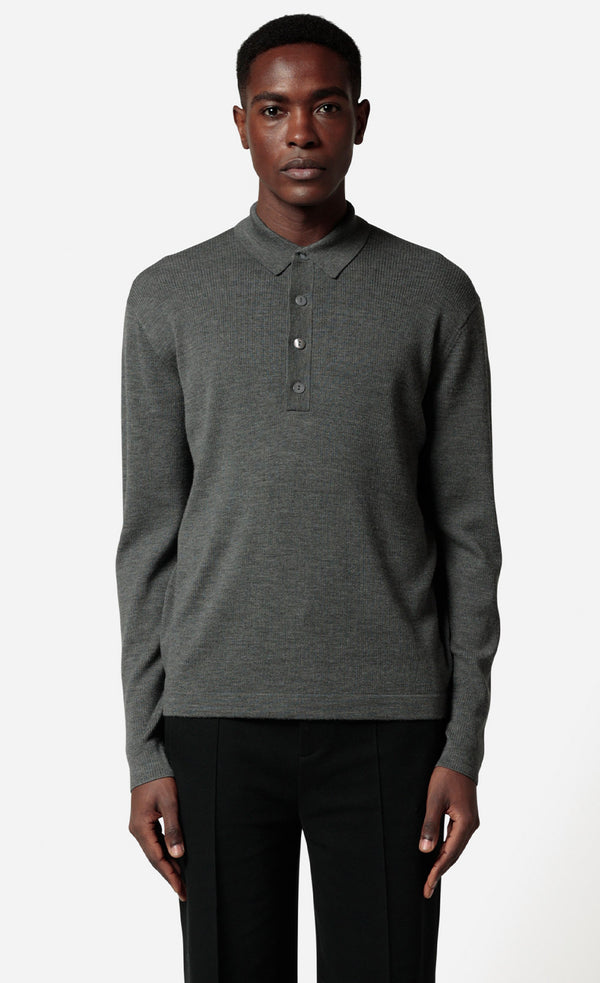 Imano
Polopullover aus Merinowolle grey melange