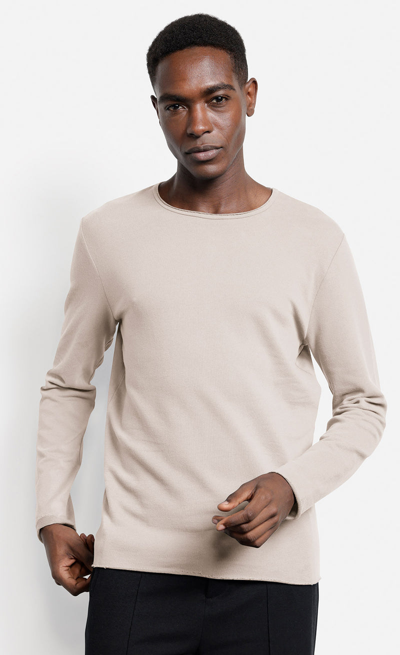 Frankon
Langarmshirt aus Bio-Baumwollsweat greige