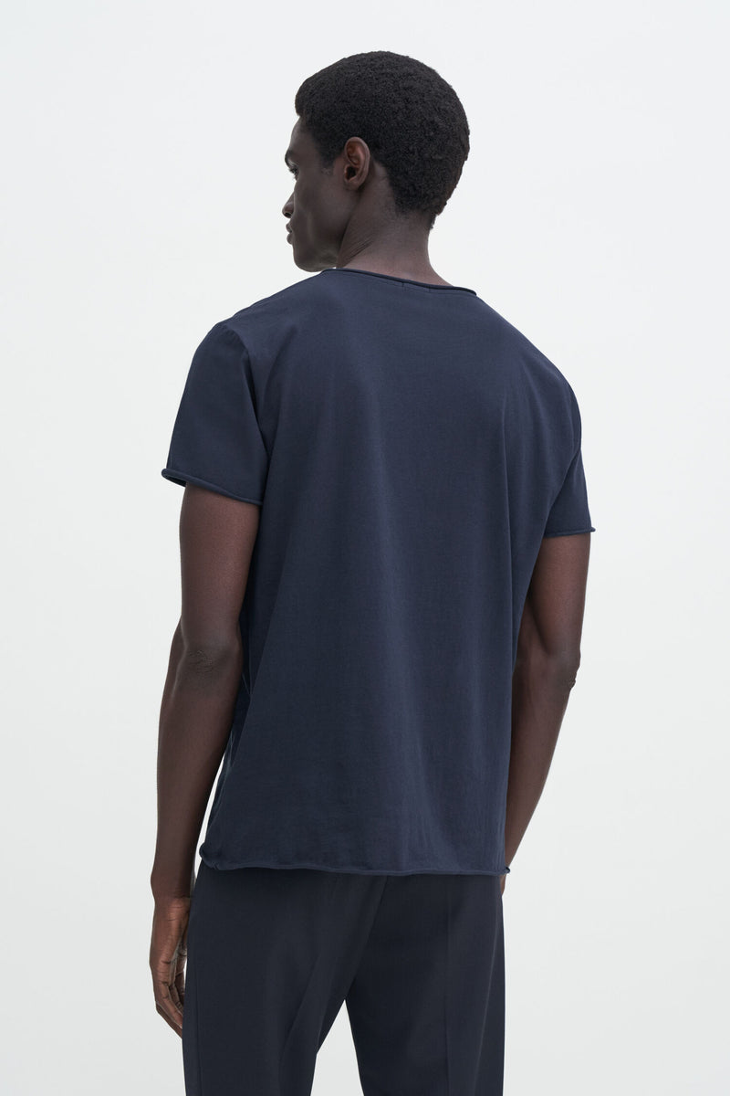 ROLL NECK TEE NAVY