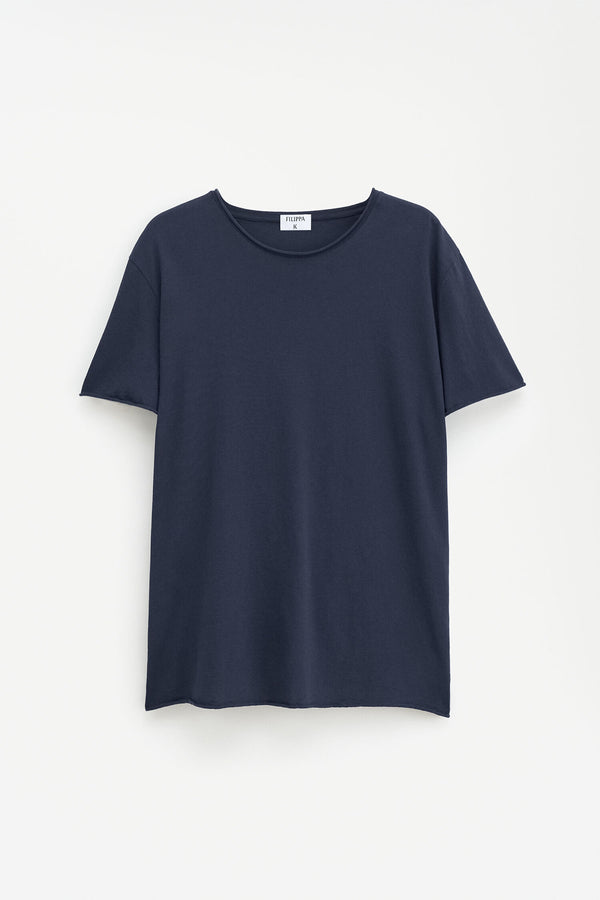 ROLL NECK TEE NAVY