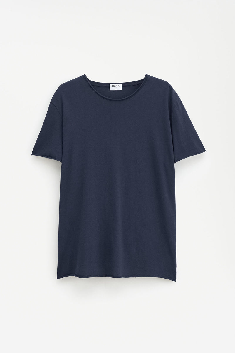 ROLL NECK TEE NAVY