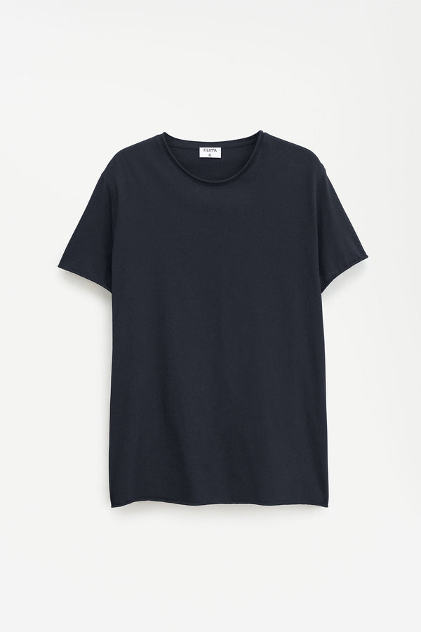 ROLL NECK TEE BLACK