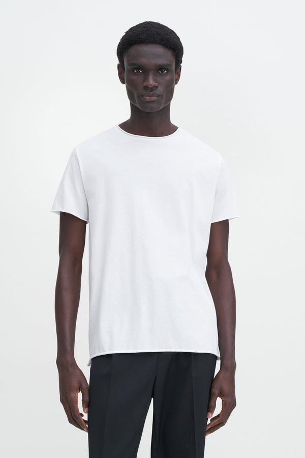 ROLL NECK TEE WHITE