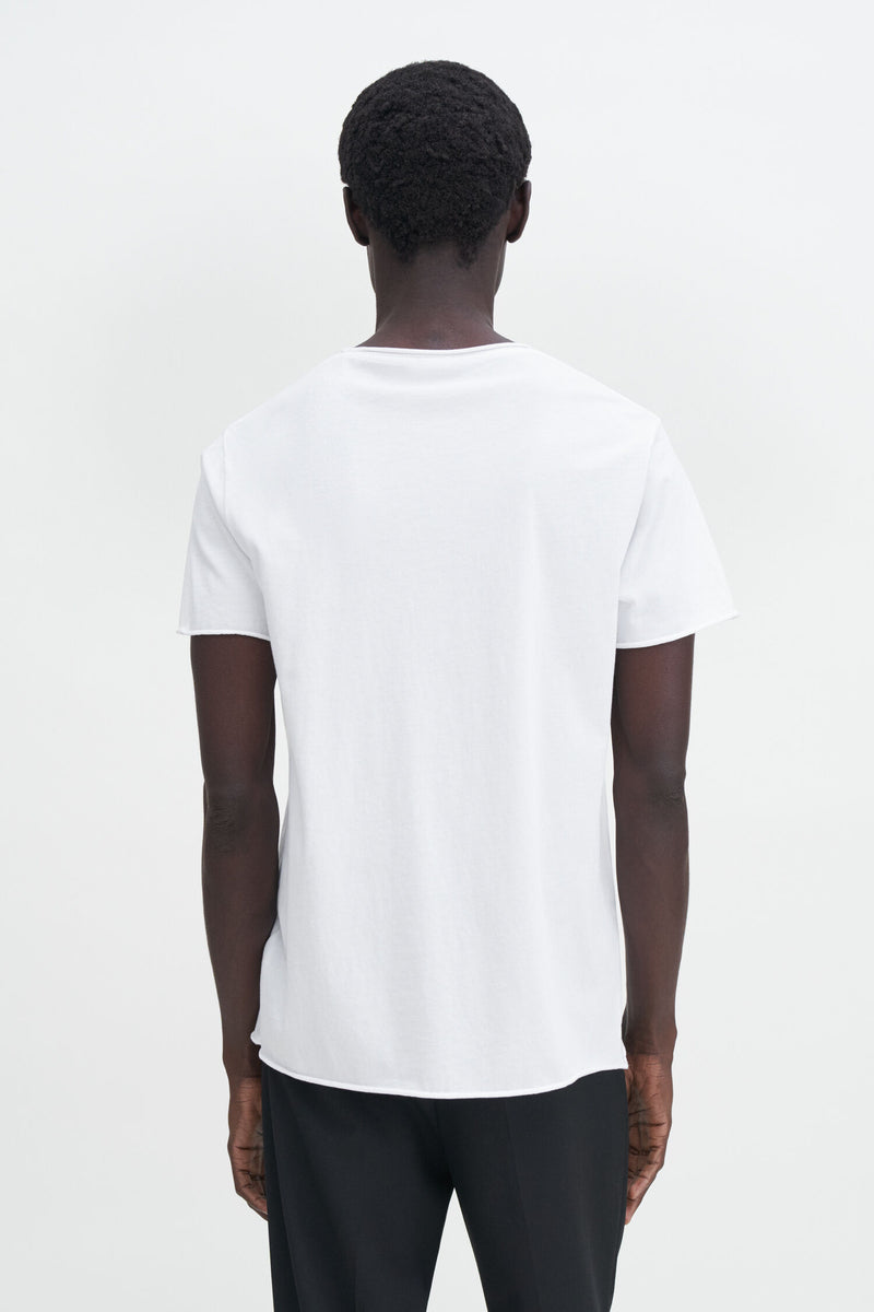ROLL NECK TEE WHITE