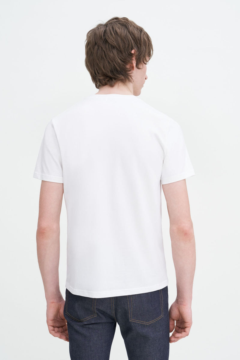 STRETCH COTTON TEE White