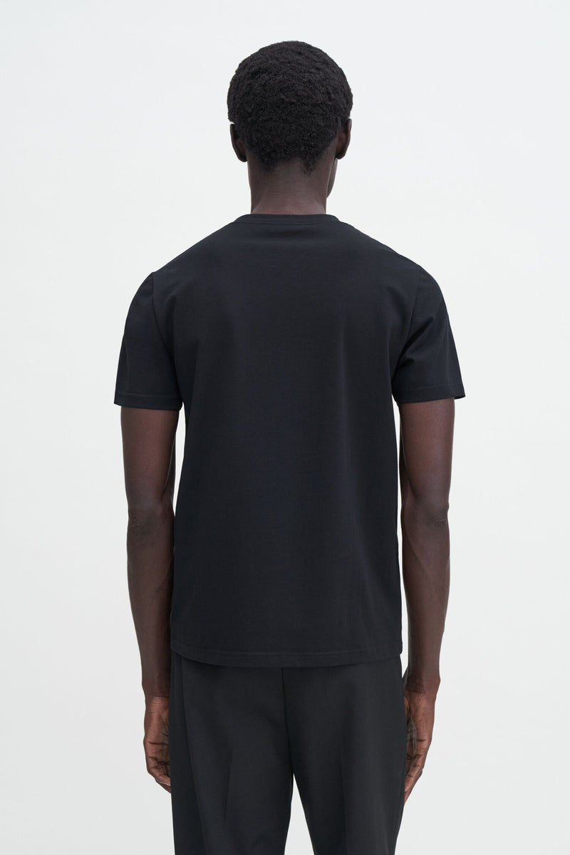 STRETCH COTTON TEE BLACK