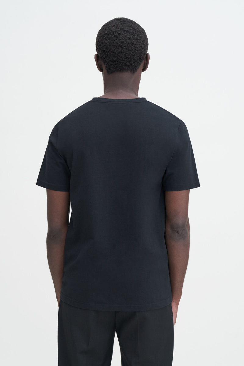 STRETCH V-NECK TEE Black