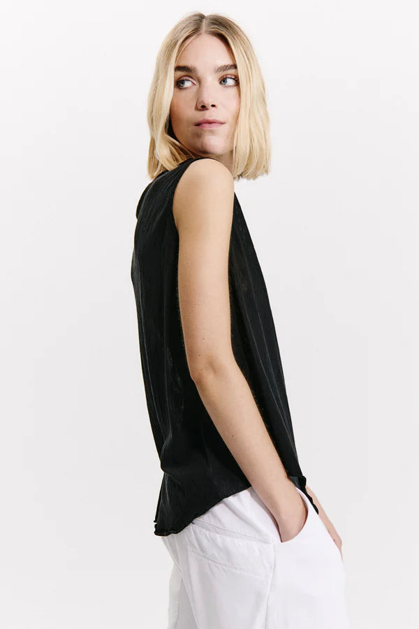 Slub cotton knitted top tank