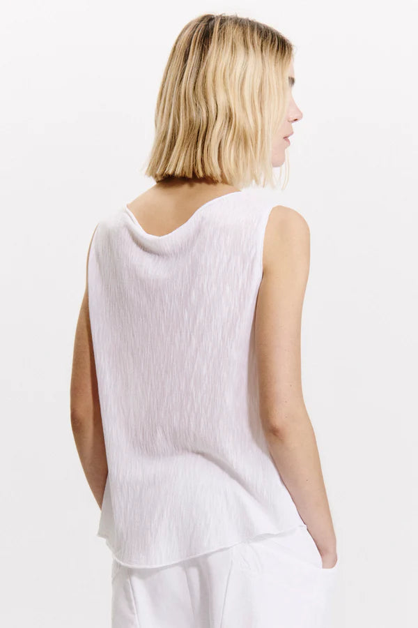 Slub cotton knitted top tank