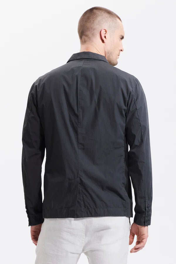 Light cotton regular-fit jacket charcoal