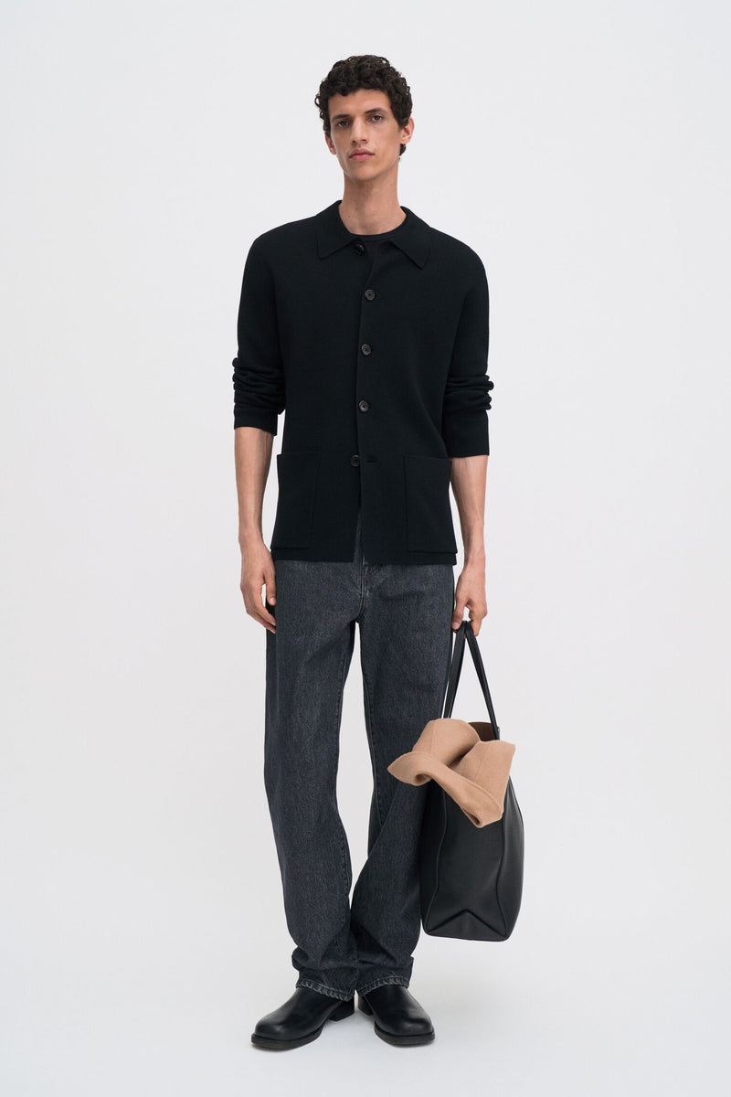 Wool Milano Knit Blazer black