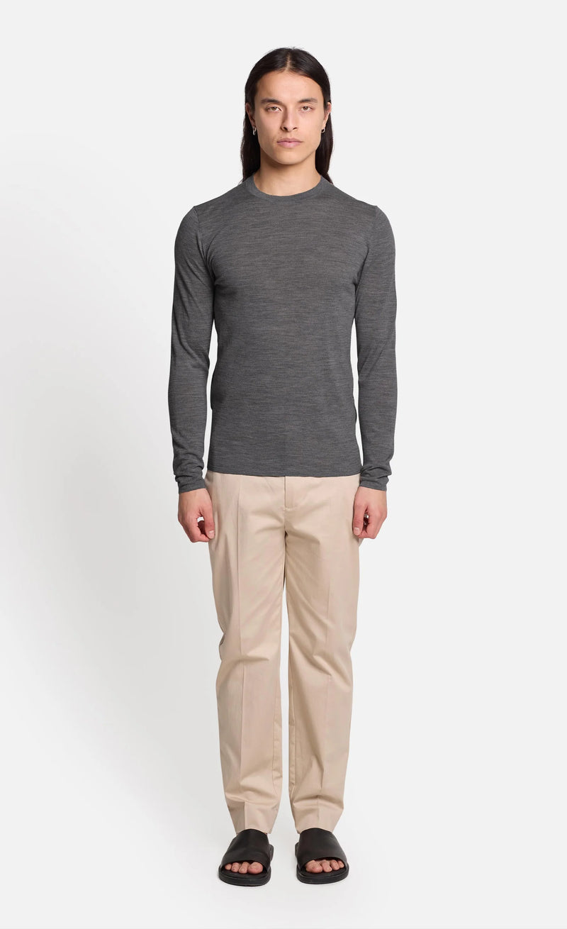 MARLEYS
MERINO FEINSTRICKPULLOVER grey Melange