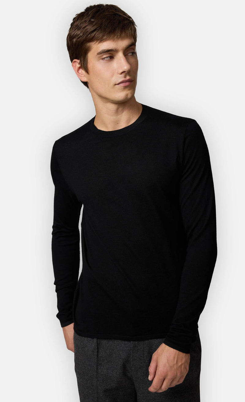 MARLEYS
MERINO FEINSTRICKPULLOVER Black