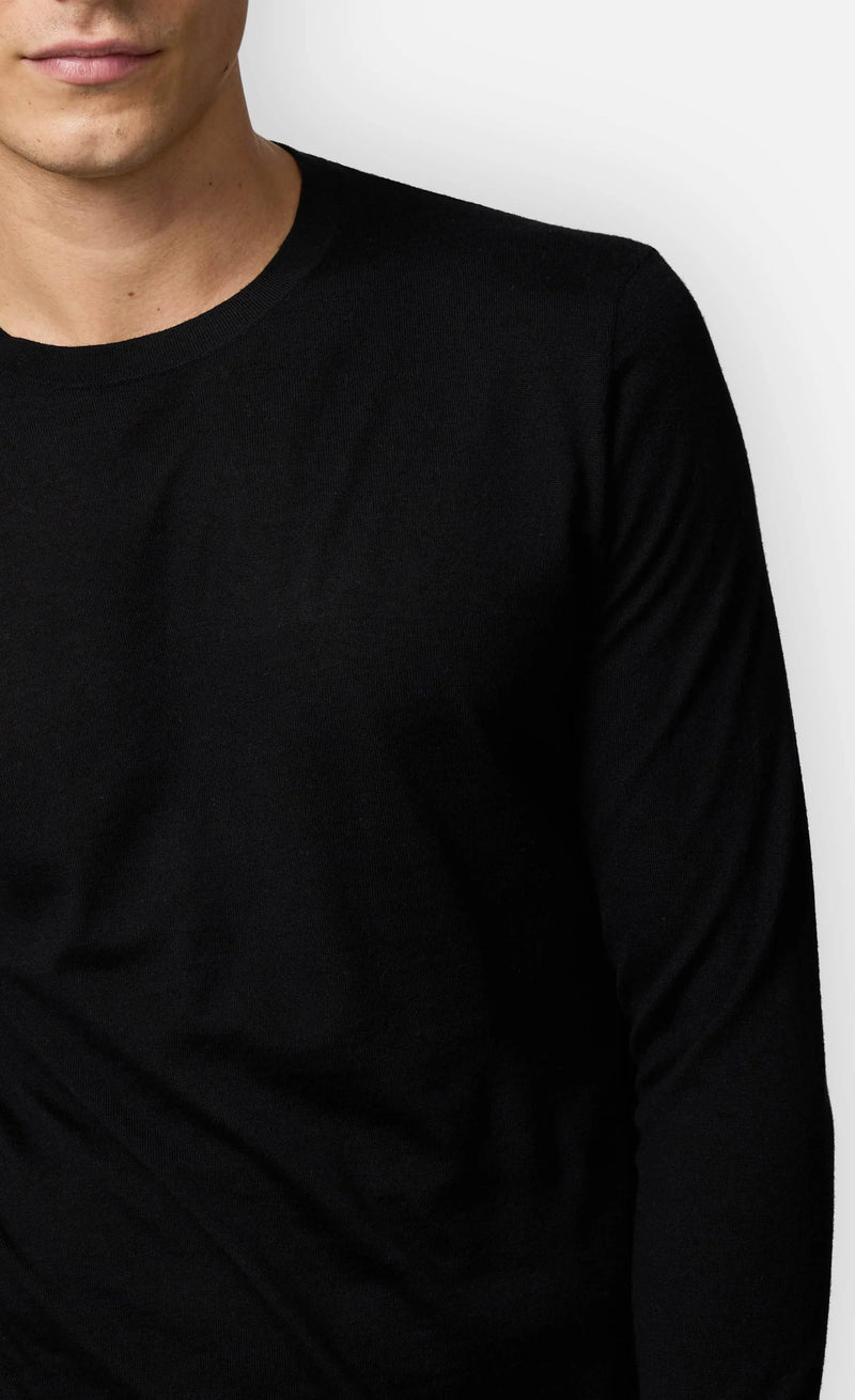MARLEYS
MERINO FEINSTRICKPULLOVER Black