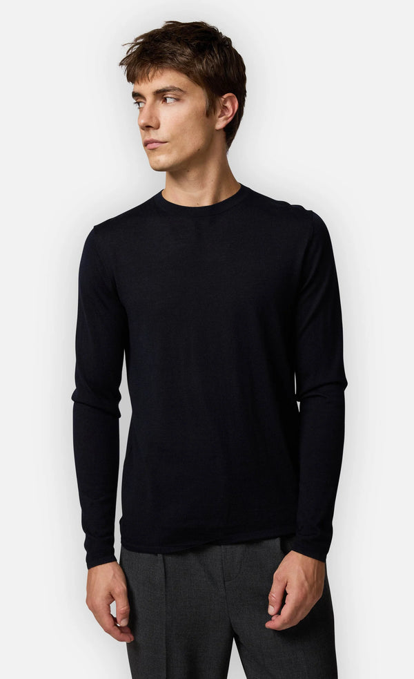 MARLEYS
MERINO FEINSTRICKPULLOVER Navy