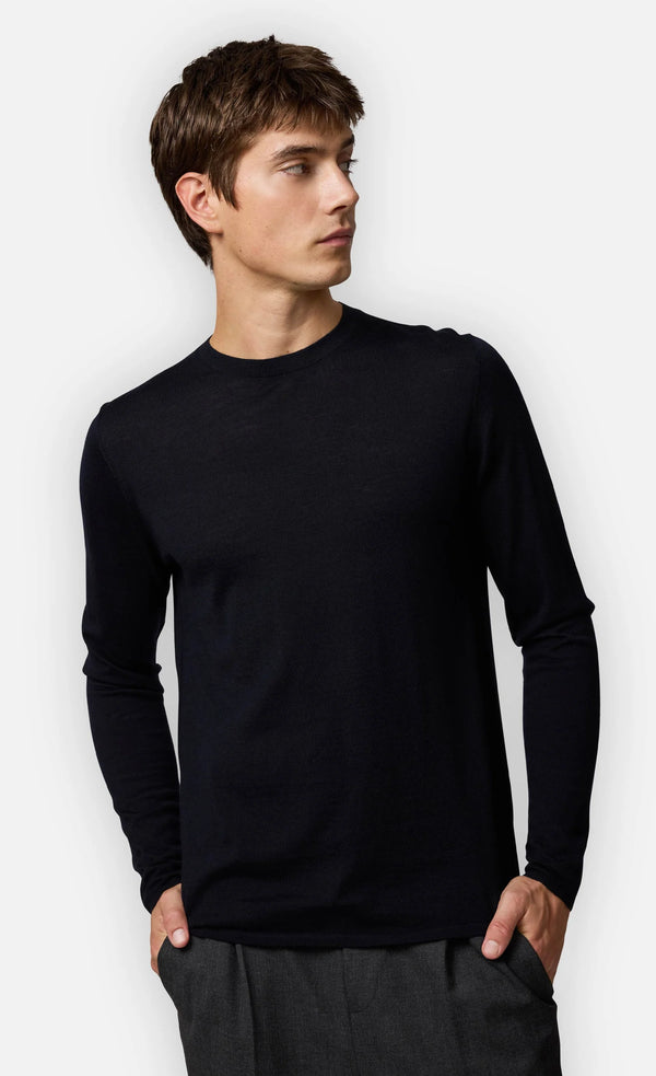 MARLEYS
MERINO FEINSTRICKPULLOVER Navy