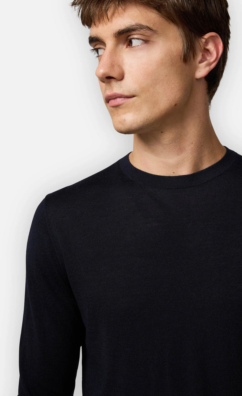 MARLEYS
MERINO FEINSTRICKPULLOVER Navy