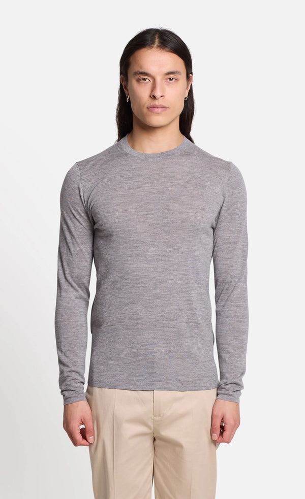 MARLEYS
MERINO FEINSTRICKPULLOVER Silver Melange