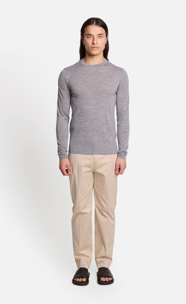 MARLEYS
MERINO FEINSTRICKPULLOVER Silver Melange