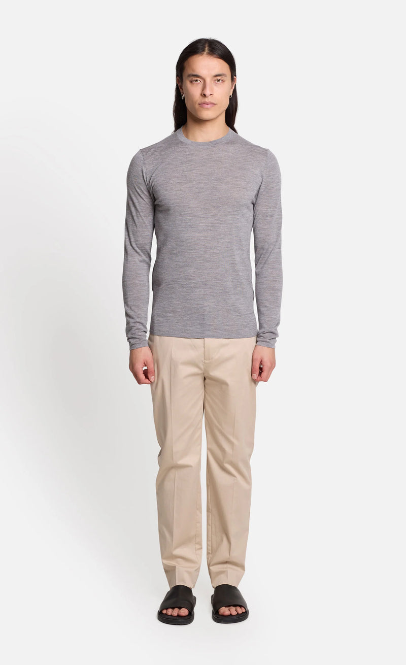 MARLEYS
MERINO FEINSTRICKPULLOVER Silver Melange