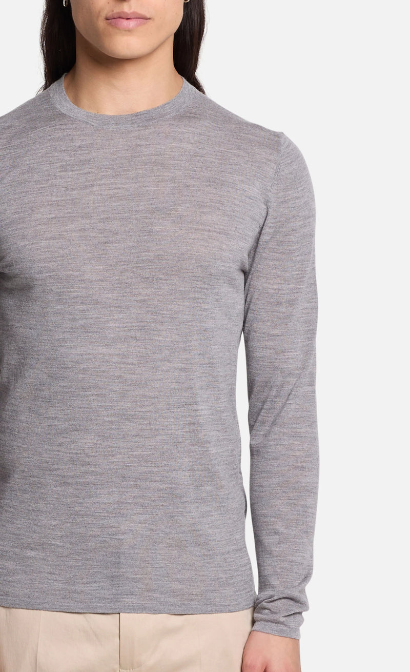 MARLEYS
MERINO FEINSTRICKPULLOVER Silver Melange